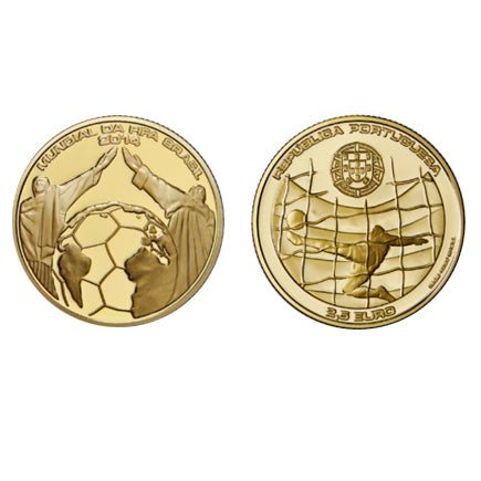 Πορτογαλία 2,50 € Παγκόσμιο Κύπελλο FIFA Χρυσό Βραζιλία 2014