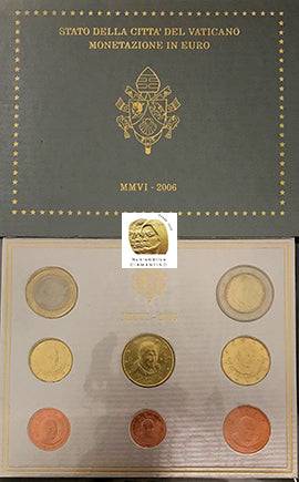 Σετ Vatican Bnc 1ct. στα 2 € 2006