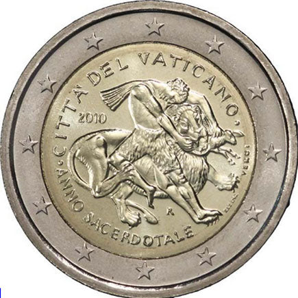 Βατικανό 2€ 2010 - Έτος Ιερέων