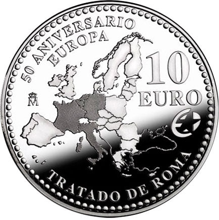 Ισπανία 10 € 50η επέτειος. Συνθήκη της Ρώμης 2007