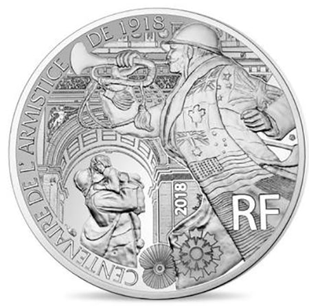 Γαλλία 10€ Ανακωχή 2018