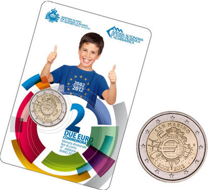 San Marino 2€ 2012 - 10 Years of the Euro