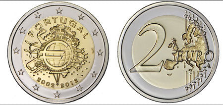 Πορτογαλία 2 € 10 χρόνια Euro Proof 2012