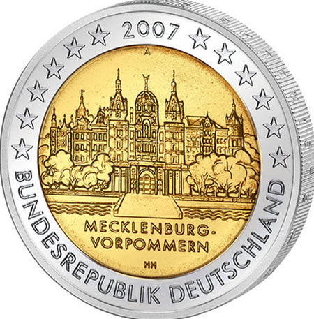 Γερμανία 2€ Mecklenburg Vorpommern 2007