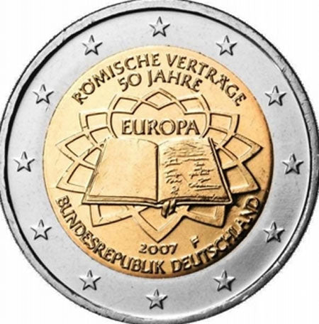 Γερμανία 2€ Συνθήκη της Ρώμης 2007 (5 Επιστολές)