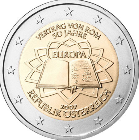 Αυστρία 2€ Συνθήκη της Ρώμης 2007