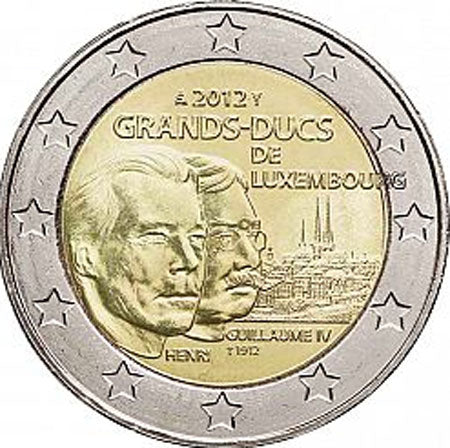Λουξεμβούργο 2€ William IV 2012