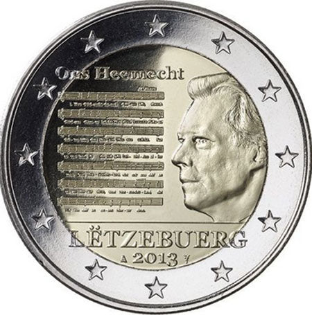 Λουξεμβούργο 2€ Εθνικός Ύμνος 2013