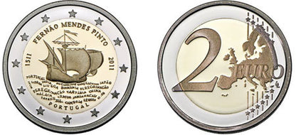 Πορτογαλία 2€ Fernão Mendes Pinto Bnc 2011