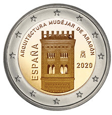 Ισπανία 2€ Mudéjar Architecture of Aragon 2020
