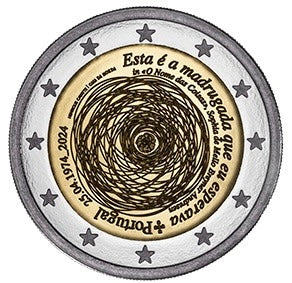 Πορτογαλία 2 € 25 Απριλίου 50 Years of Freedom 2024 BNC