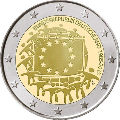 Γερμανία 2 € 30 Χρόνια Ευρωπαϊκής Σημαίας 2015