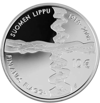 Φινλανδία 10 € 90 Χρόνια Φινλανδικής Σημαίας 2008