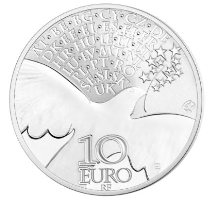 Γαλλία 10 € 70 Χρόνια Ειρήνης στην Ευρώπη 2015