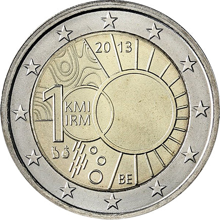 Βέλγιο 2 € 100 χρόνια του Μετεωρολογικού Ινστιτούτου 2013