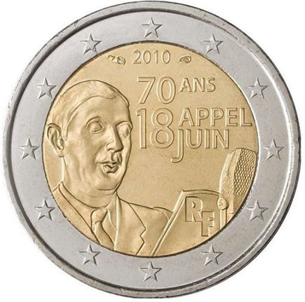 Γαλλία 2€ Charles Gaulle 2010