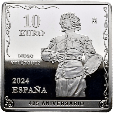 Ισπανία 10€ "425 Anniversary of Velázquez" (HILANDERAS) 2024 Silver