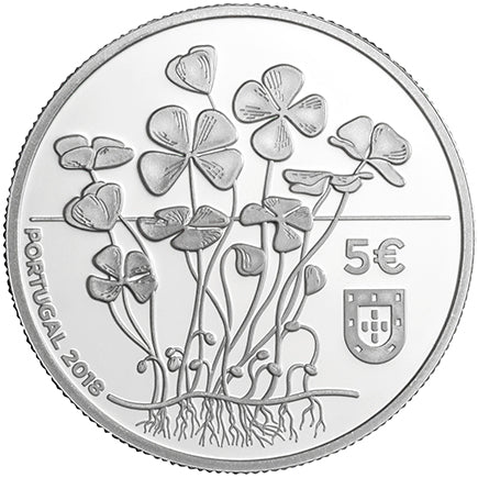 Πορτογαλία 5€ Τριφύλλι 2018 Proof Silver