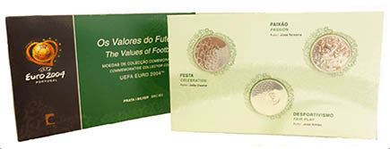 Συλλογή Πορτογαλίας 8 € Football Values 2004 Bnc