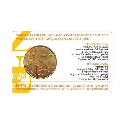 Βατικανό 0,50 € Coincard 2017