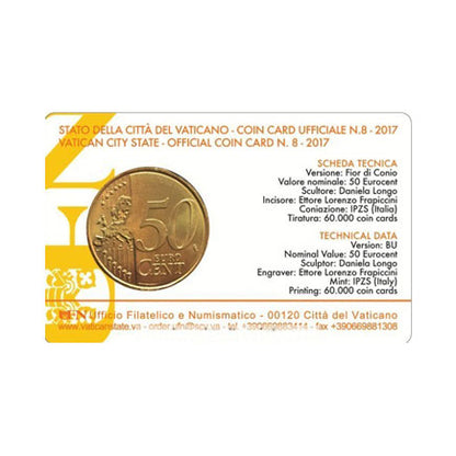 Βατικανό 0,50 € Coincard 2017